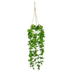 Plow & Hearth Planters & Plant Stands|Faux Flowers & Plants>Dripping Succulent Faux Hanging Plant, 20"L