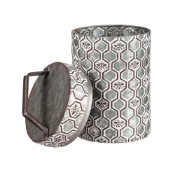 Plow & Hearth Canisters & Storage>Embossed Honeycomb Storage Containers, Set of 2