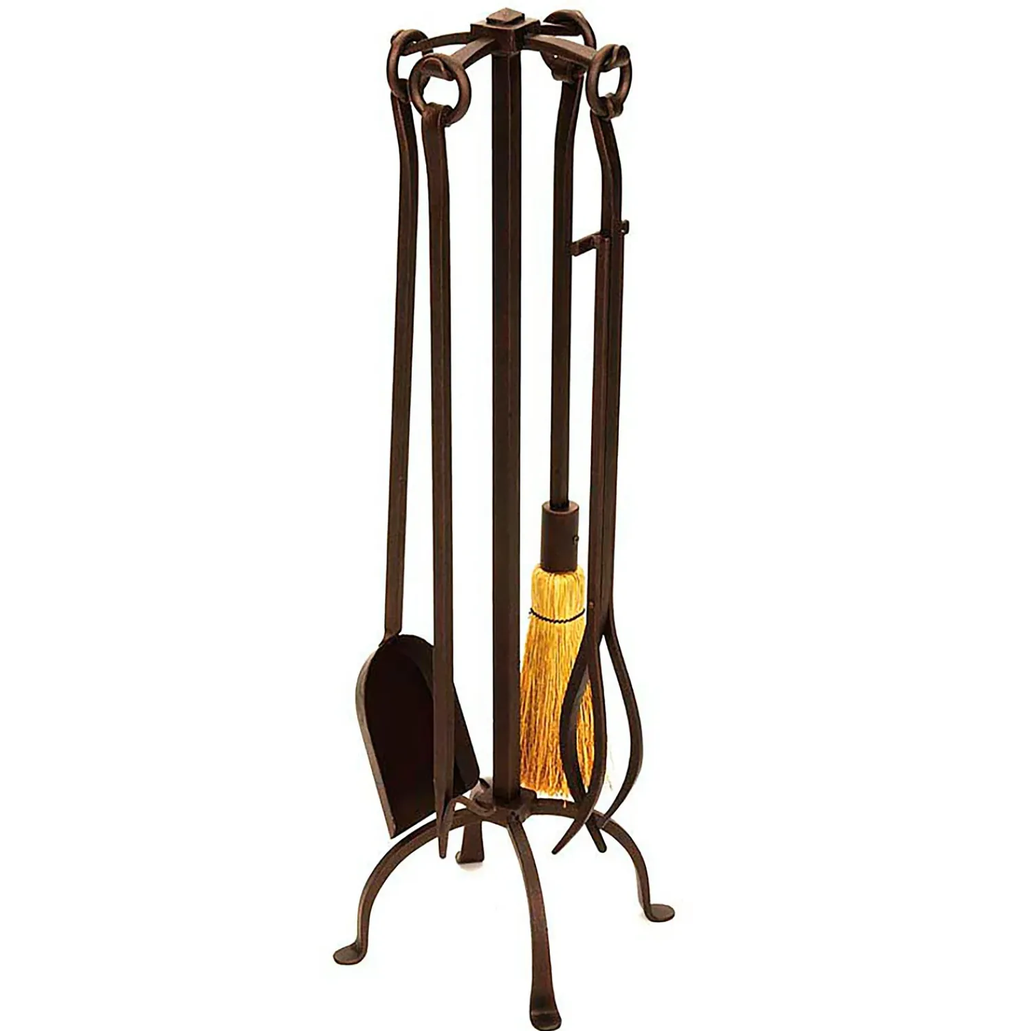 Plow & Hearth Fireplace Tool Sets>English Country 4-Piece Fireplace Tool Set In Finish Bronze