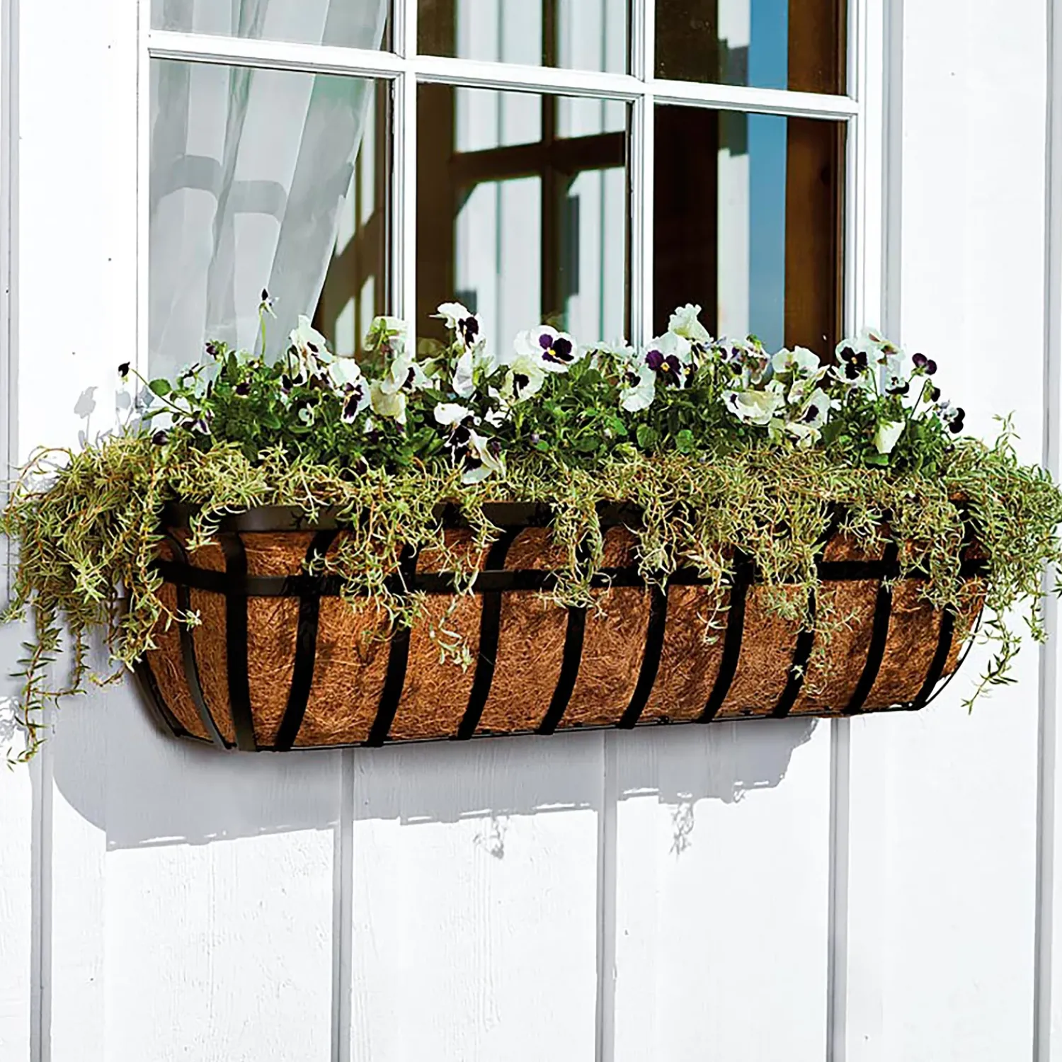 Plow & Hearth Planters & Plant Stands>English Hay Basket Window Planter, 36"L