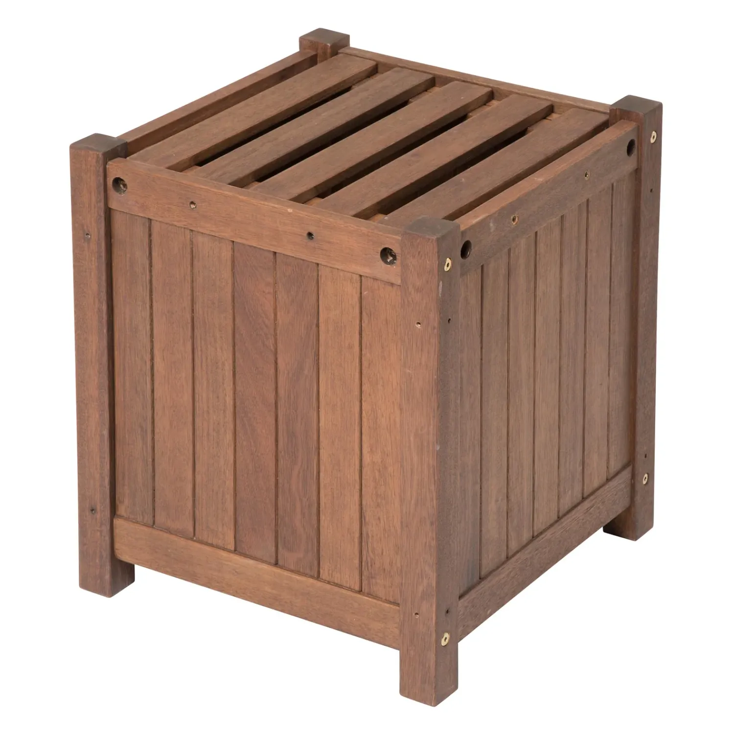Plow & Hearth Planters & Plant Stands|Arbors & Trellises>Eucalyptus Square Planter/Seat