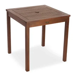 Plow & Hearth Outdoor Dining Sets>Eucalyptus Wood Outdoor Square Bistro Table