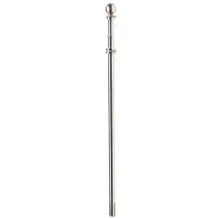Plow & Hearth Flag Accessories>Extendable Metal House Flag Pole Silver