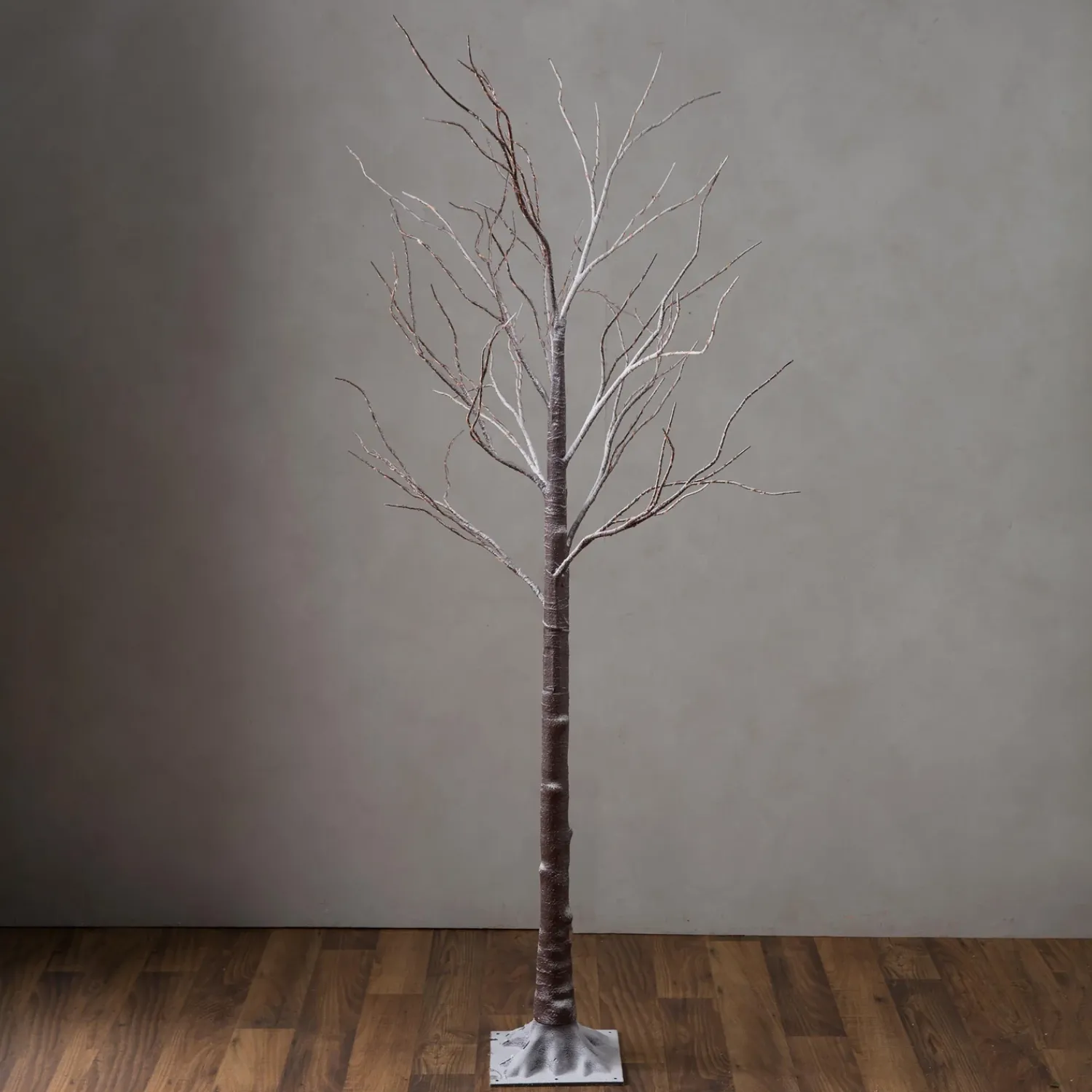 Plow & Hearth Faux Flowers & Plants|Lighted Trees & Garlands>Extra Large Indoor/Outdoor Birch Tree with 750 Warm White Lights Brown