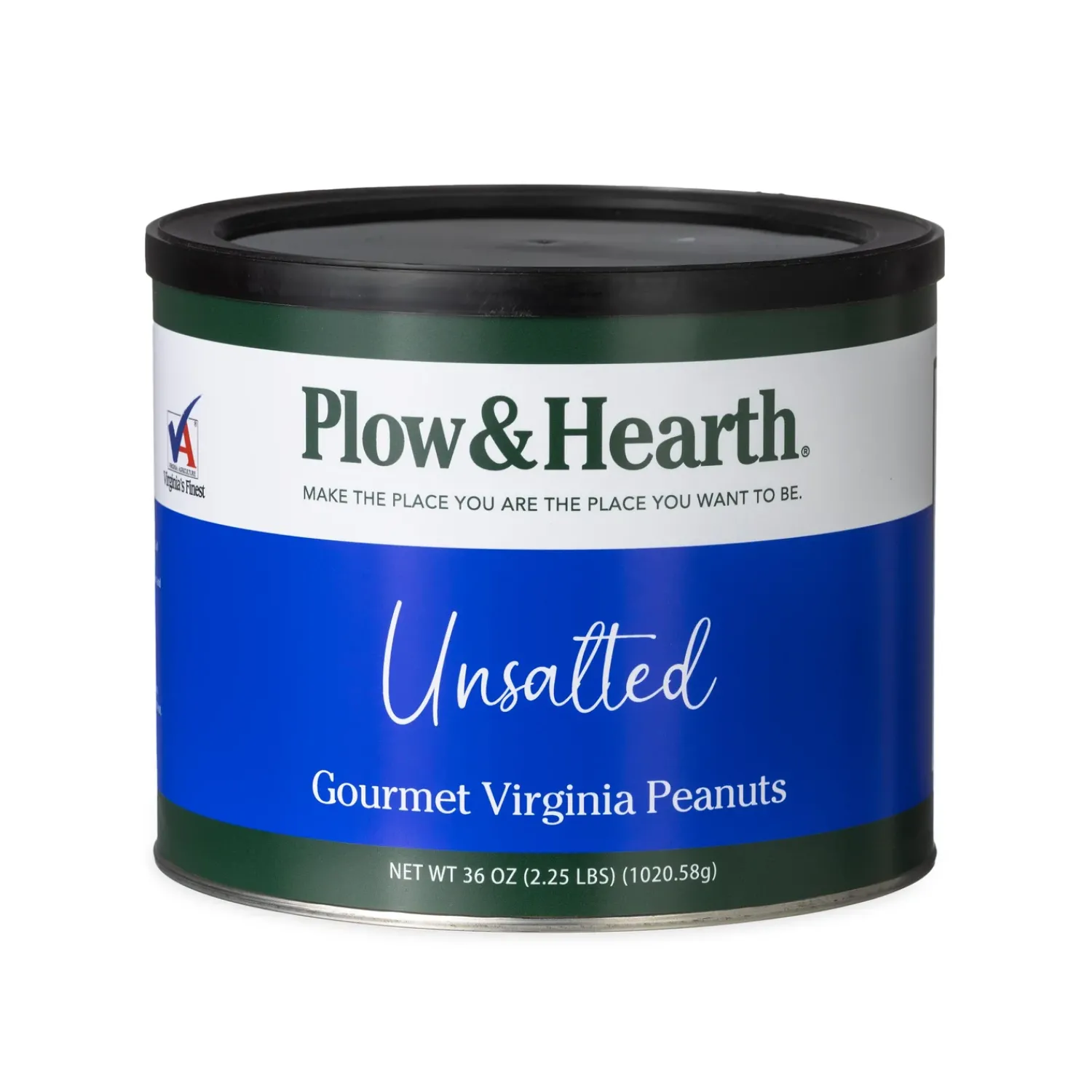 Plow & Hearth Gourmet Snacks & Nuts>Extra Large Virginia Peanuts, 36 oz. Tin