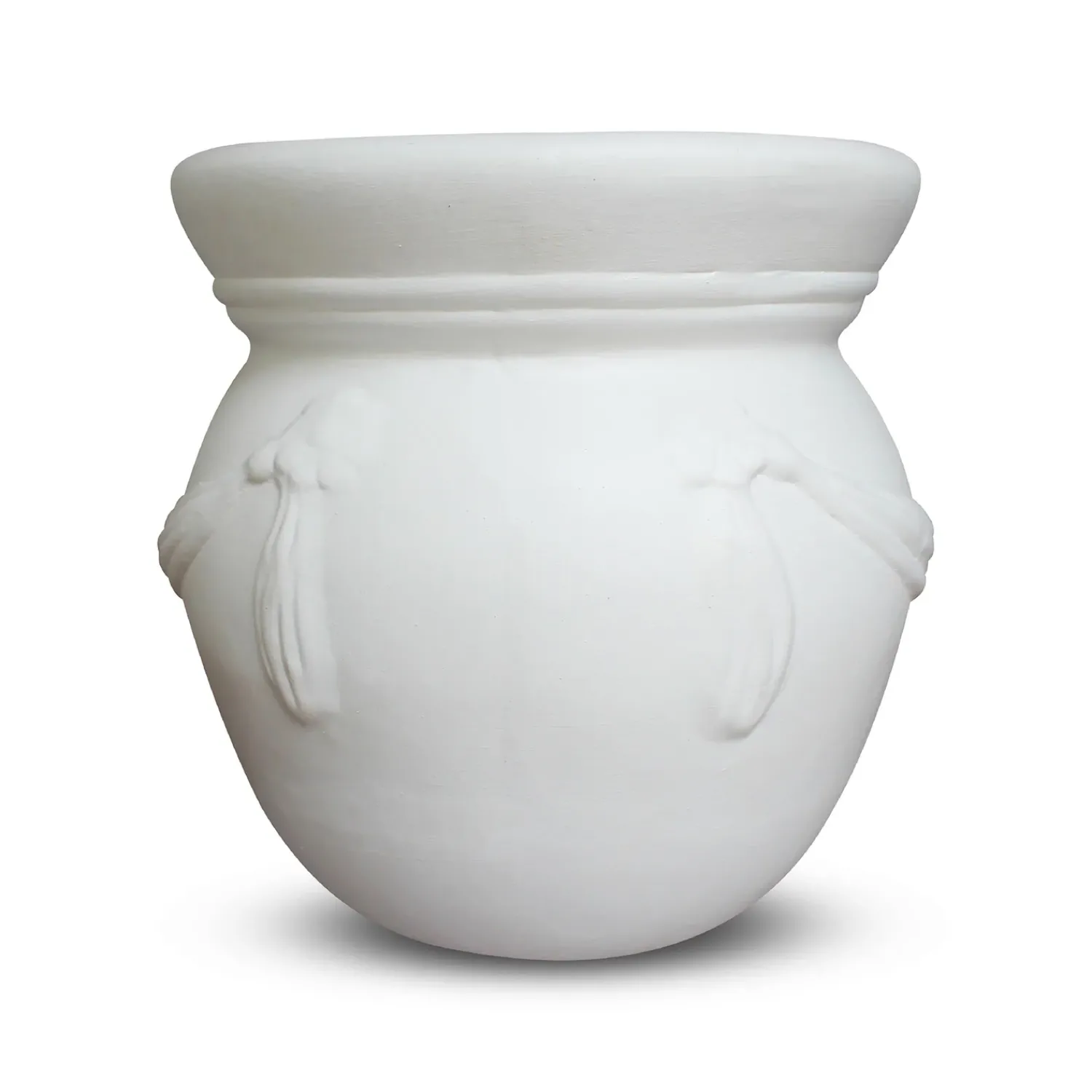 Plow & Hearth Planters & Plant Stands>Extra Large White Authentic Talavera Drape Pot