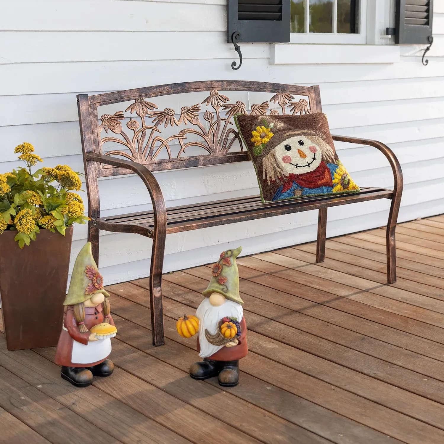 Plow & Hearth Garden Statues>Fall Harvest Garden Gnome Statue