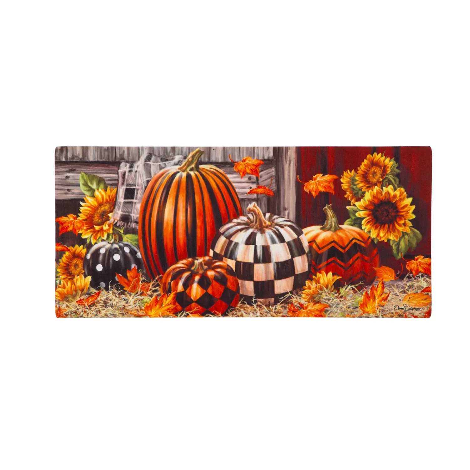 Plow & Hearth Interchangeable Mats>Fall Harvest Pumpkins Sassafras Switch Mat