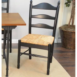Plow & Hearth Chairs & Rockers|Rockers & Gliders>Farmhouse Hardwood Ladder Back Chair