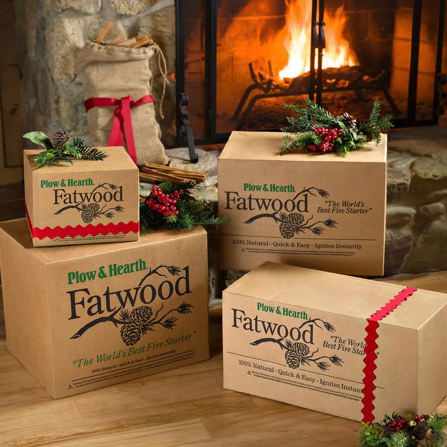 Plow & Hearth Fire Starters & Fatwood>Fatwood Fire-Starter, 10 lb. Box