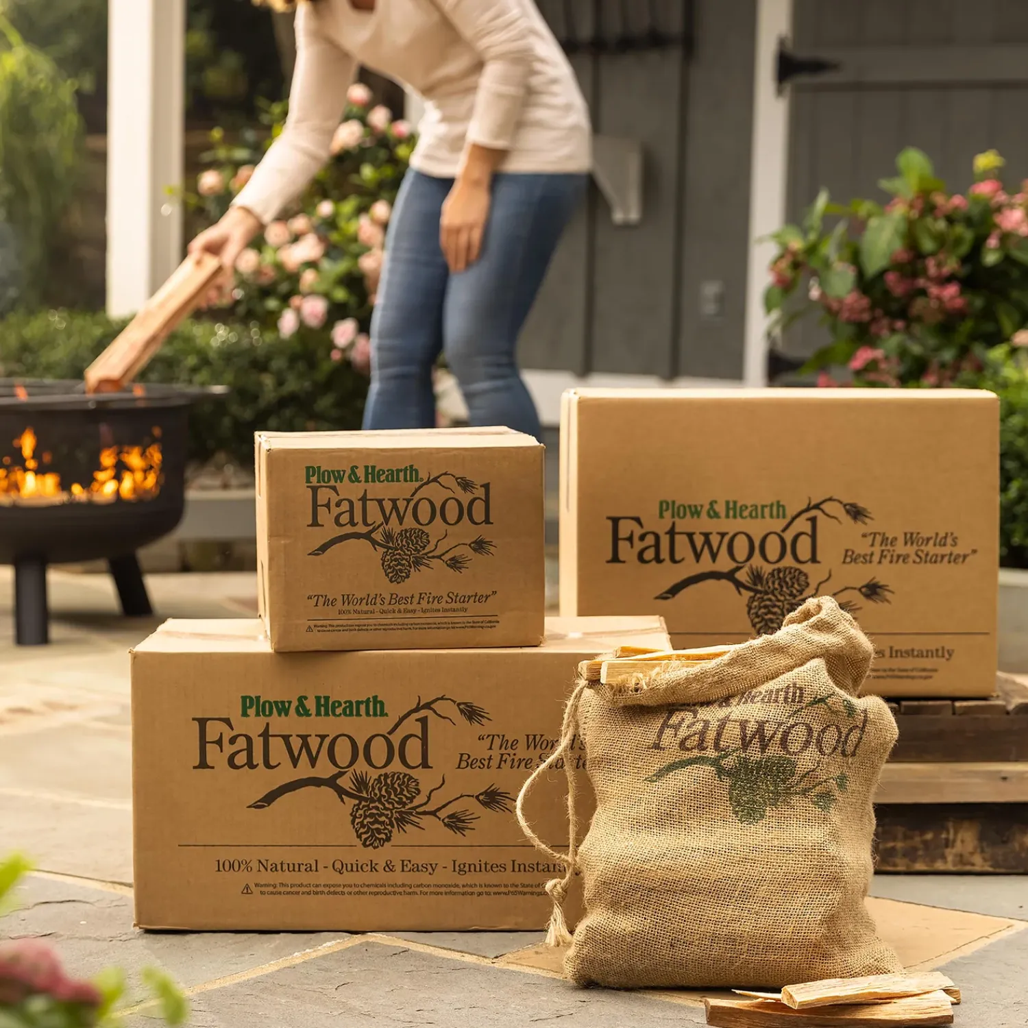 Plow & Hearth Fire Starters & Fatwood>Fatwood Fire-Starter, 10 lb. Box