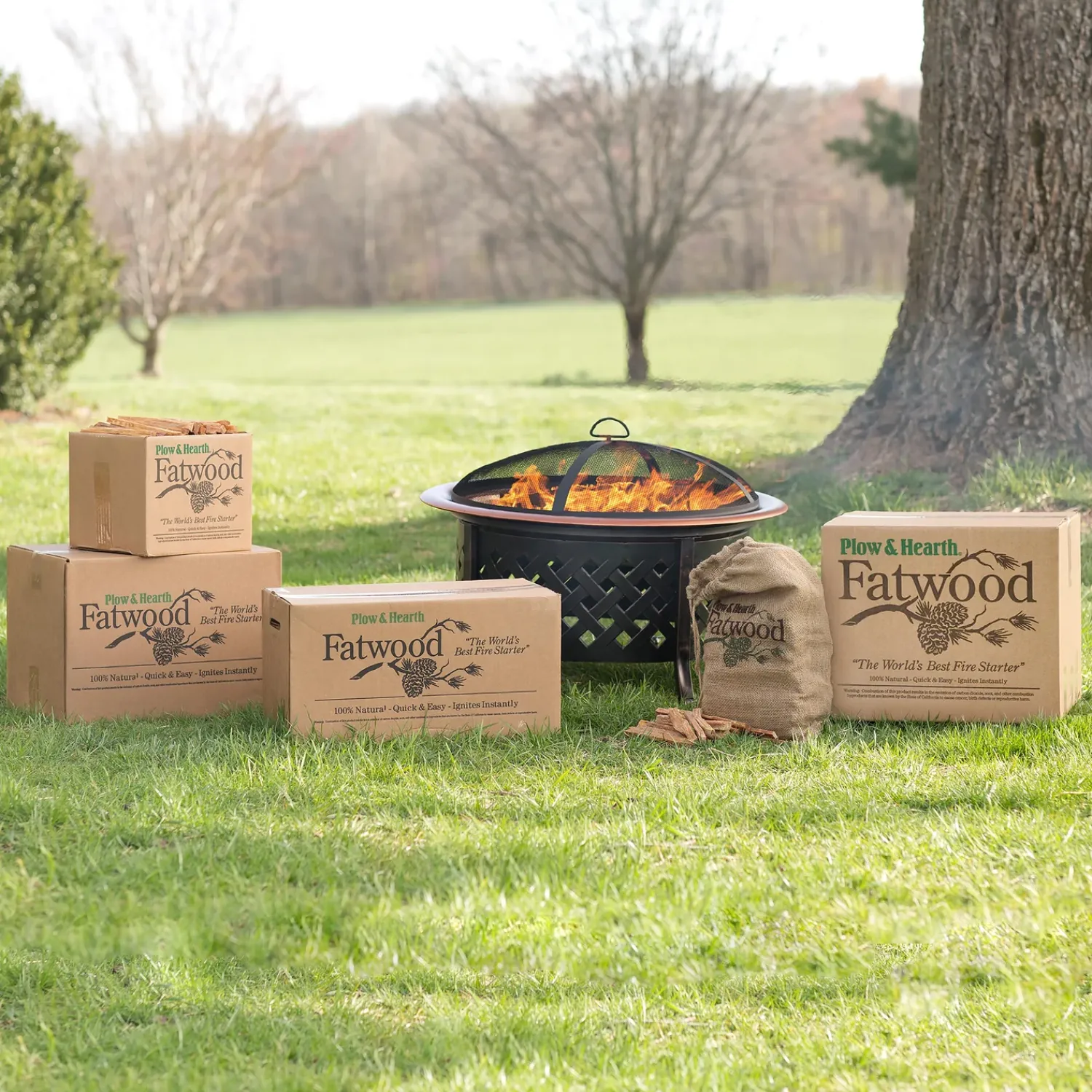 Plow & Hearth Fire Starters & Fatwood>Fatwood Fire-Starter, 12 lb. Bag