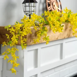 Plow & Hearth Lighted Trees & Garlands>Faux Forsythia Garland