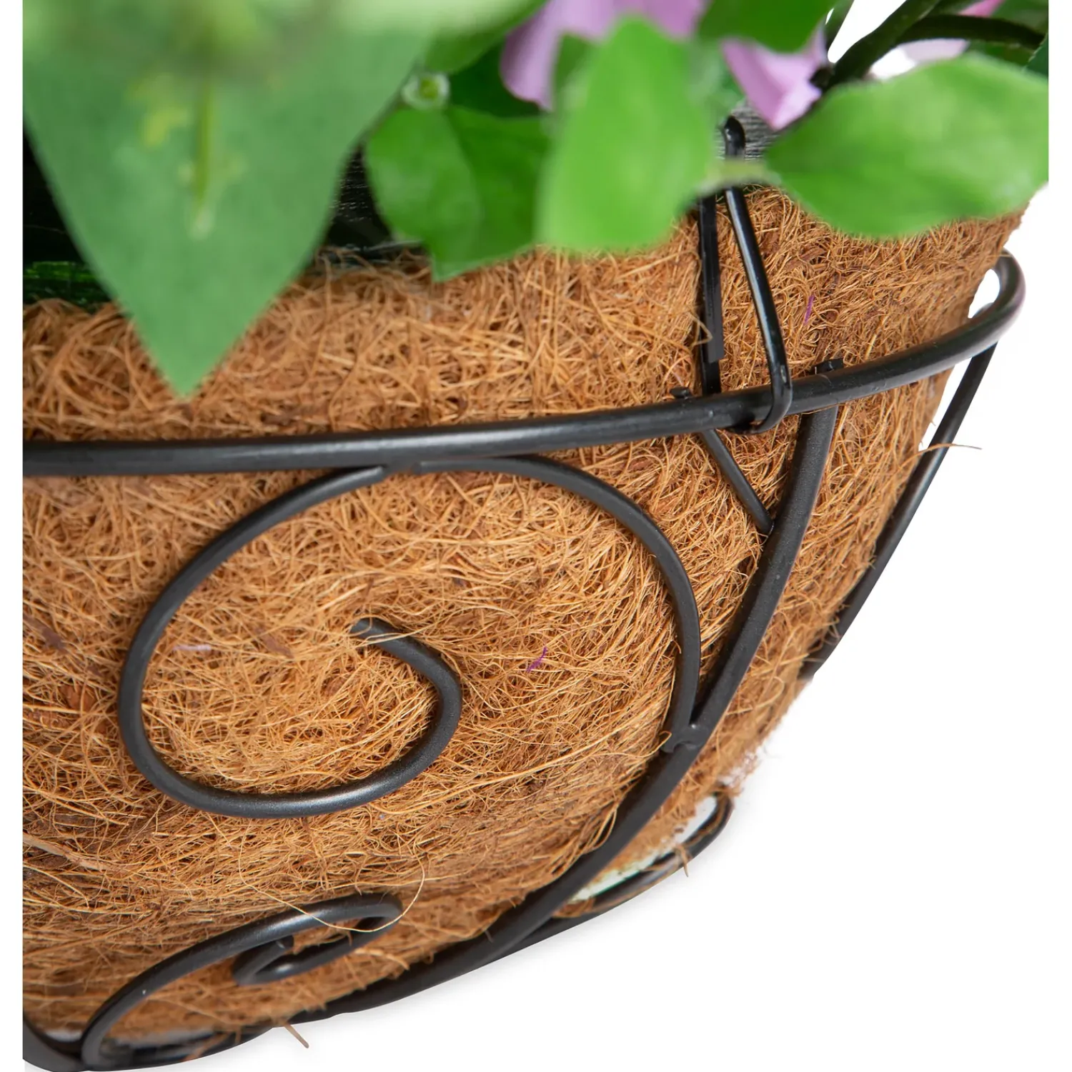 Plow & Hearth Planters & Plant Stands|Faux Flowers & Plants>Faux Petunia Hanging Basket