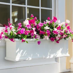 Plow & Hearth Faux Flowers & Plants>Faux Petunias Window Box Filler
