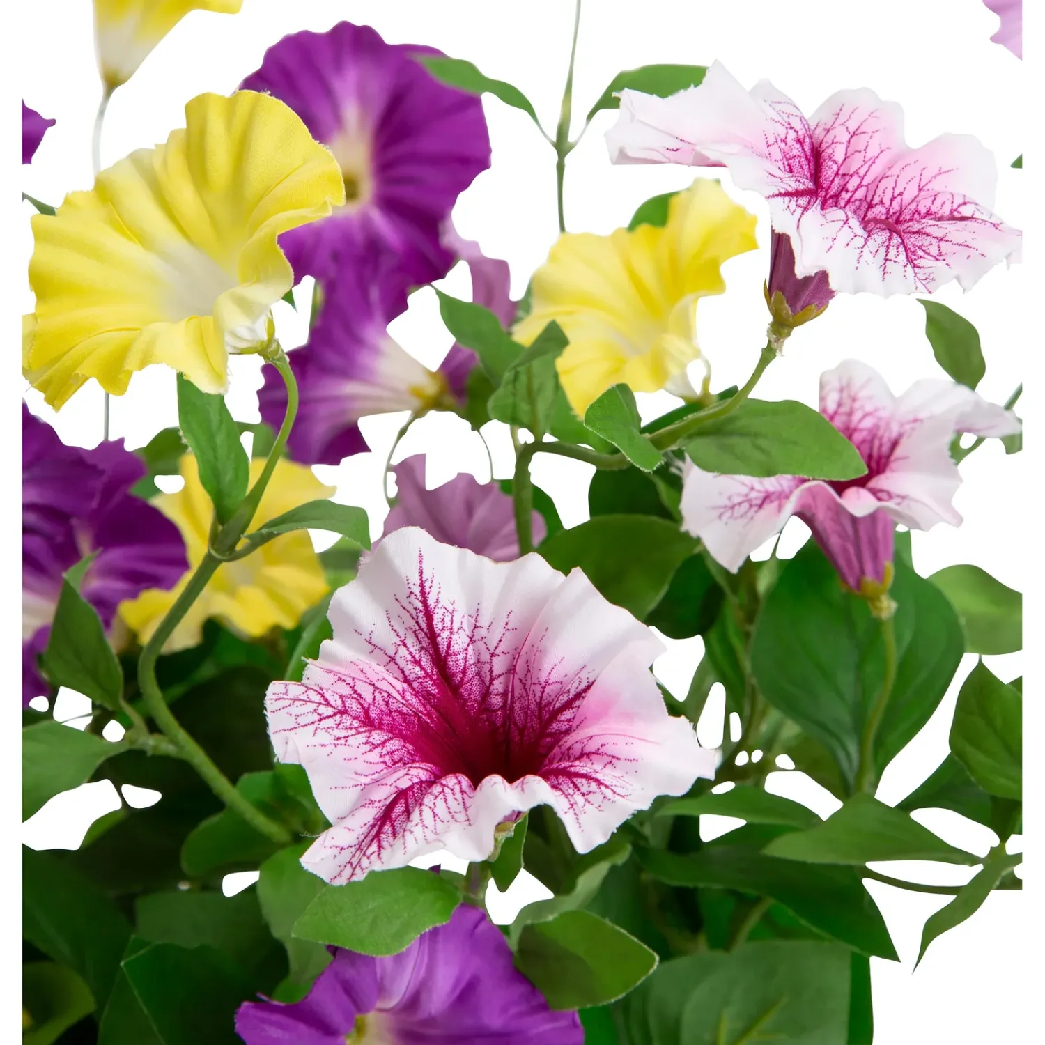 Plow & Hearth Faux Flowers & Plants>Faux Petunias Window Box Filler