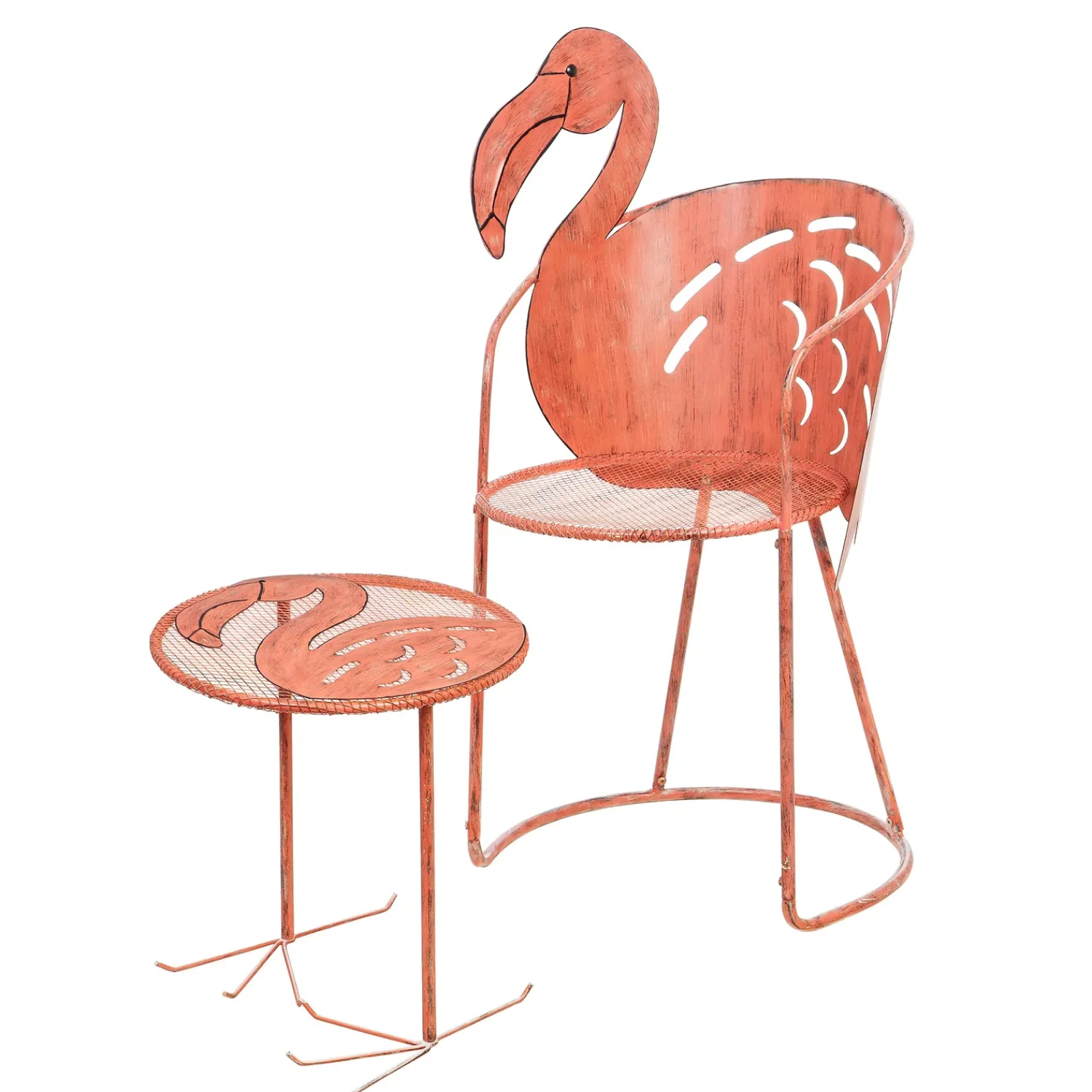 Plow & Hearth Outdoor Seating Sets>Flamingo Chair and Side Table, Set of 2