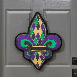 Plow & Hearth Fabric Door Hangers>Fleur de Lis Estate Door Décor
