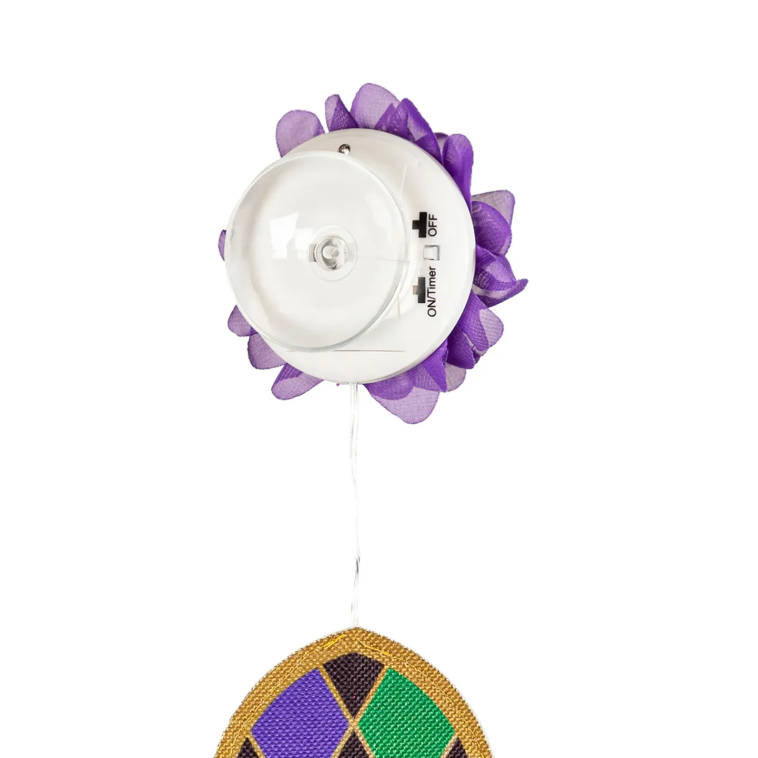 Plow & Hearth Fabric Door Hangers>Fleur de Lis LED Window Décor