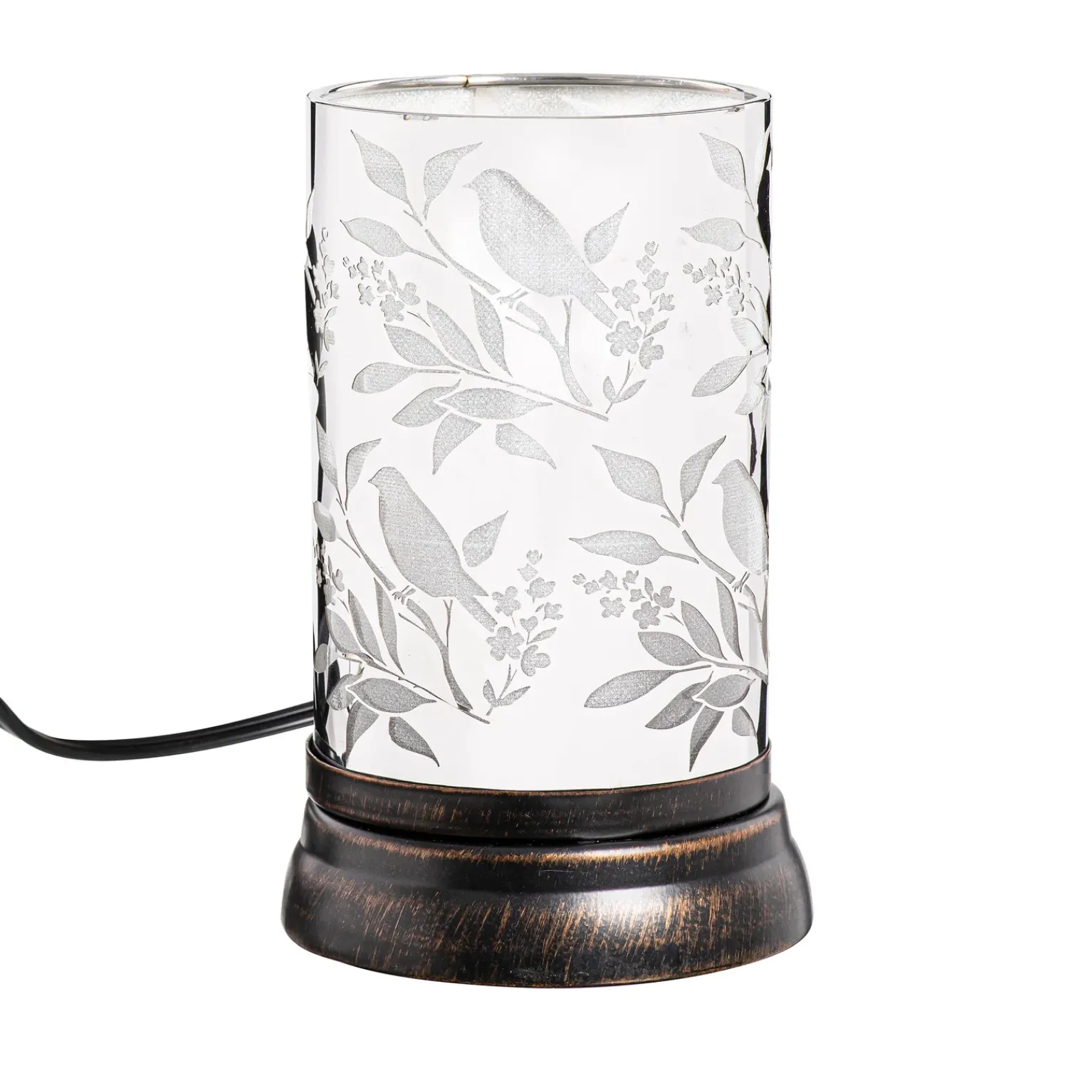 Plow & Hearth Decorative Accents|Candles & Lanterns>Floral Bird Aromatherapy Oil Warmer, 7"H