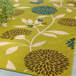 Plow & Hearth Area Rugs>Floral Surry Rug, 5'3"x 7'6"