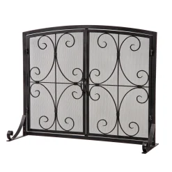 Plow & Hearth Fireplace Screens With Doors><noscript><img width=