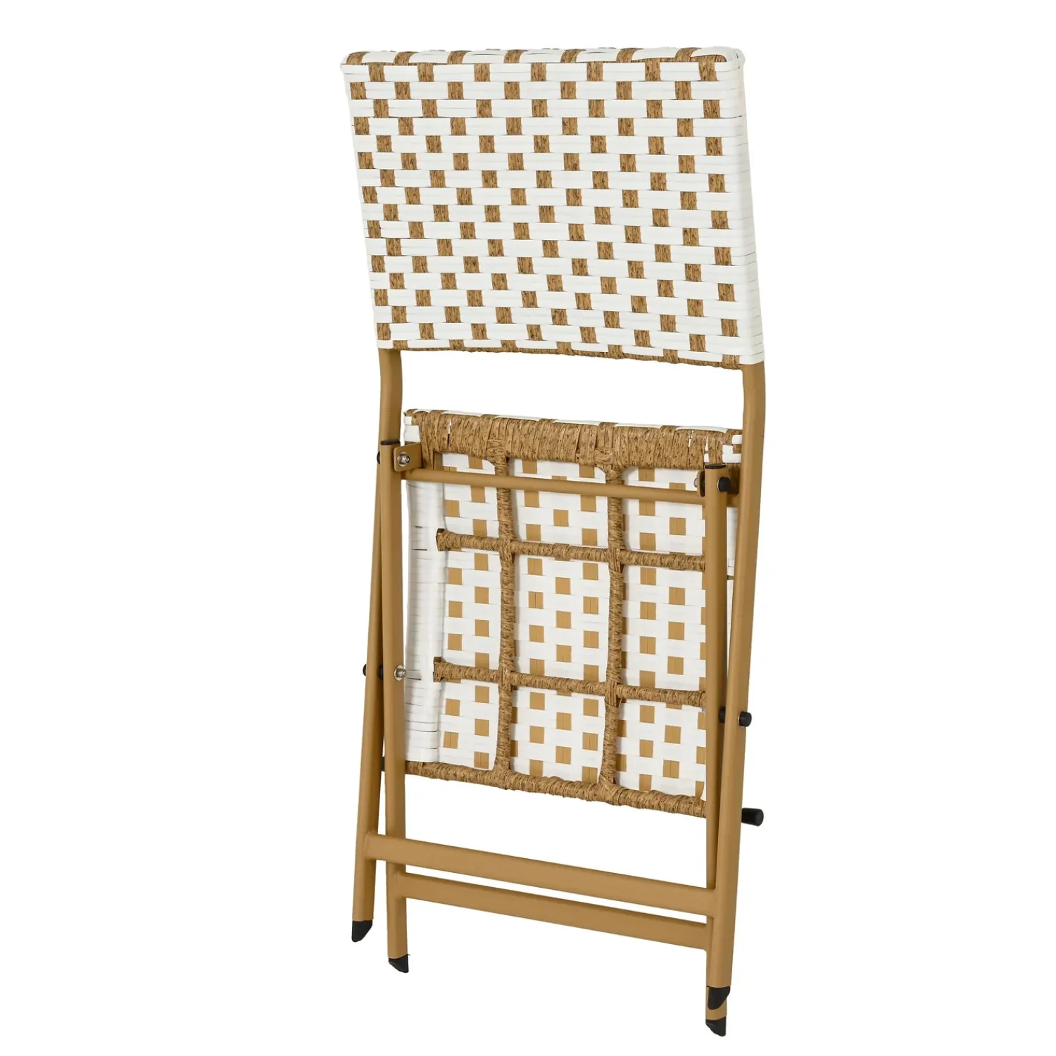 Plow & Hearth Outdoor Dining Sets>Folding Wicker 3-Piece Bistro Set Natural