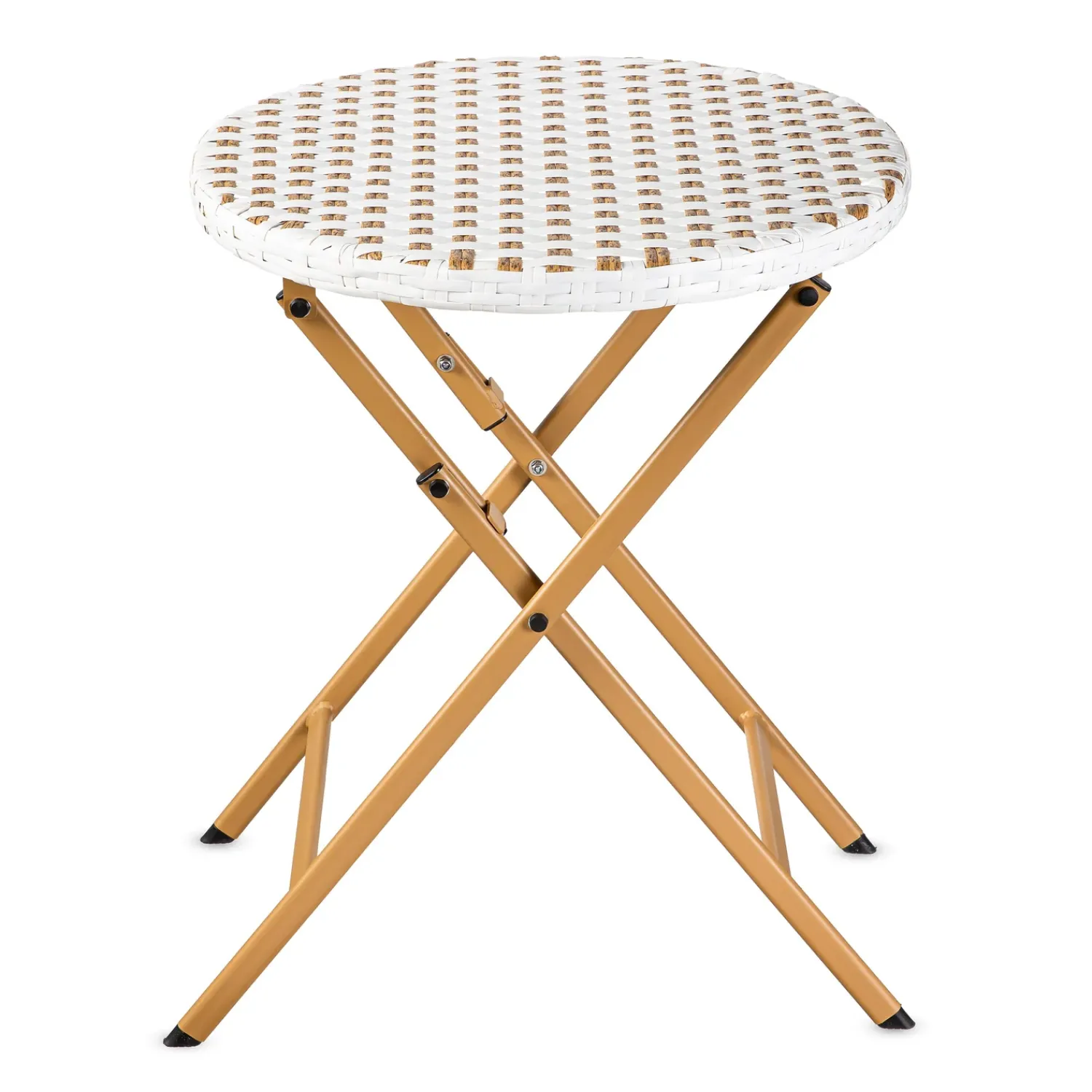Plow & Hearth Outdoor Dining Sets>Folding Wicker 3-Piece Bistro Set Natural