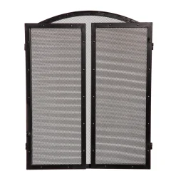 Plow & Hearth Tri-Panel Fireplace Screens><noscript><img width=
