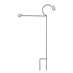 Plow & Hearth Flag Accessories>Garden Flag Stand with Shepherd’s Hook