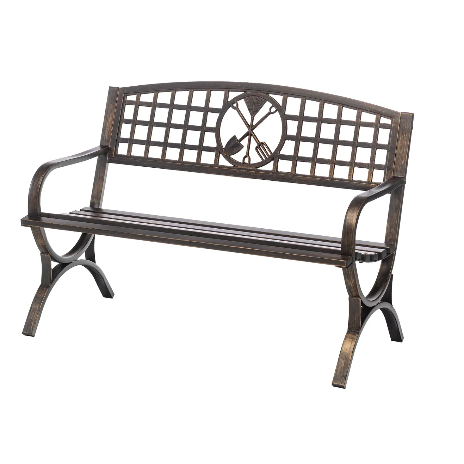 Plow & Hearth Outdoor Benches>Garden Tools Metal Garden Bench