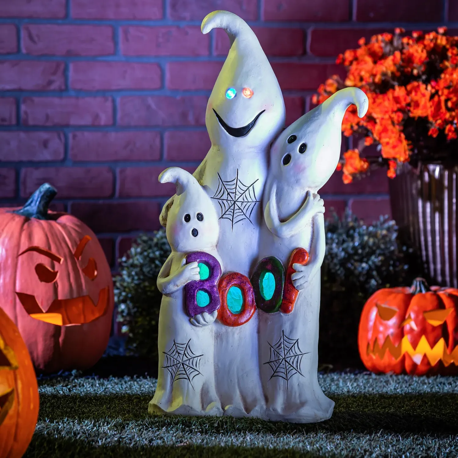 Plow & Hearth Garden Statues>Ghost Trio LED Statue, 26"H