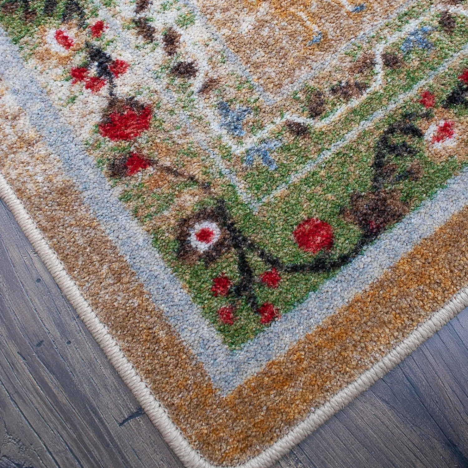 Plow & Hearth Area Rugs>Grafton EnduraStran Folk Art Rug, 2'8" x 3'10"