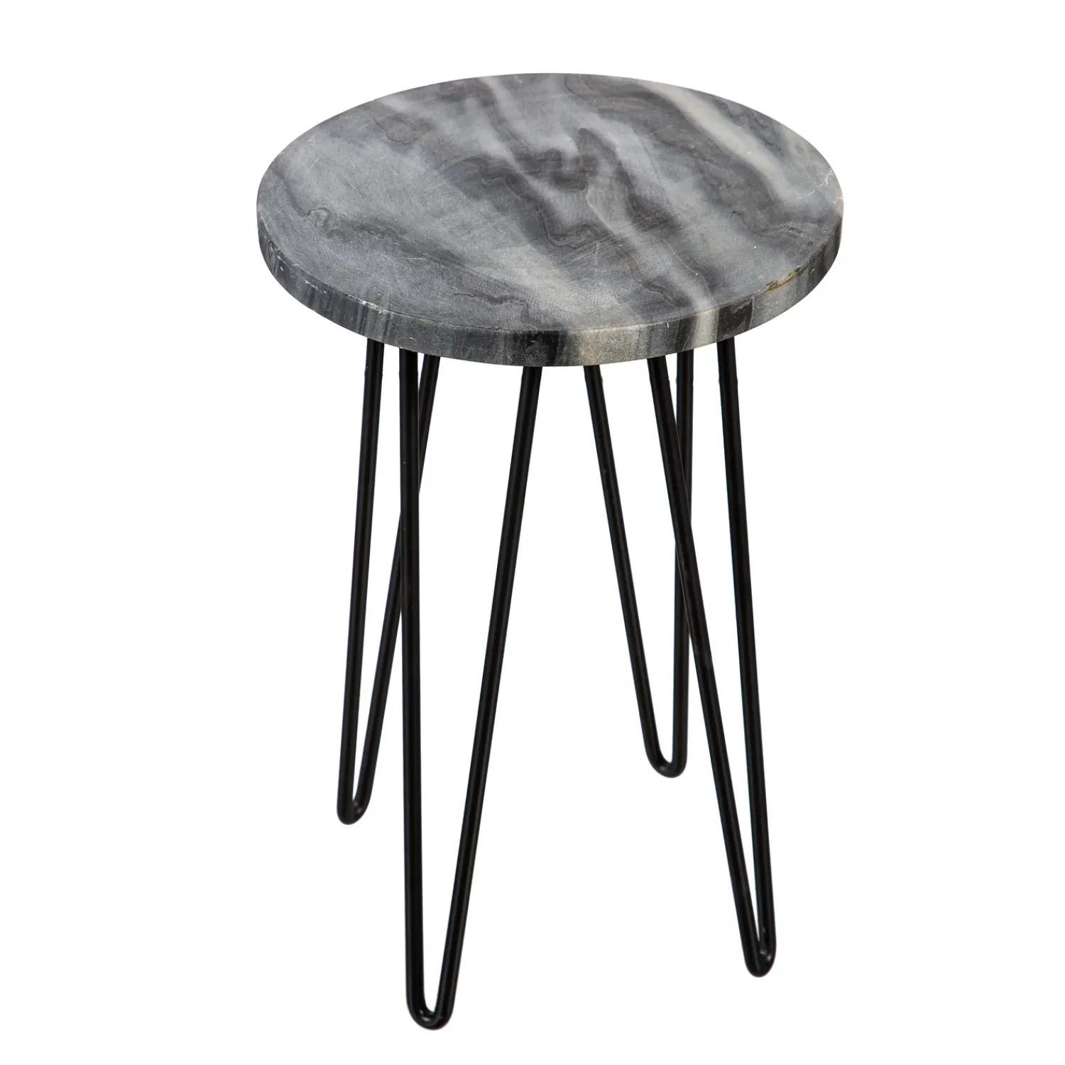 Plow & Hearth Planters & Plant Stands|Accent Tables>Granite Plant Stand with Metal Legs