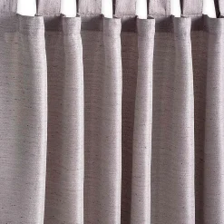 Plow & Hearth Outdoor Curtains|Shades & Umbrellas>Grasscloth Outdoor Curtain Panel with Tab Top, 54"W x 96"L