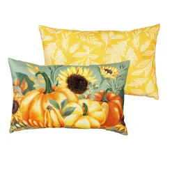 Plow & Hearth Decorative Pillows>Grateful Gatherings Lumbar Pillow, 16" x 10"