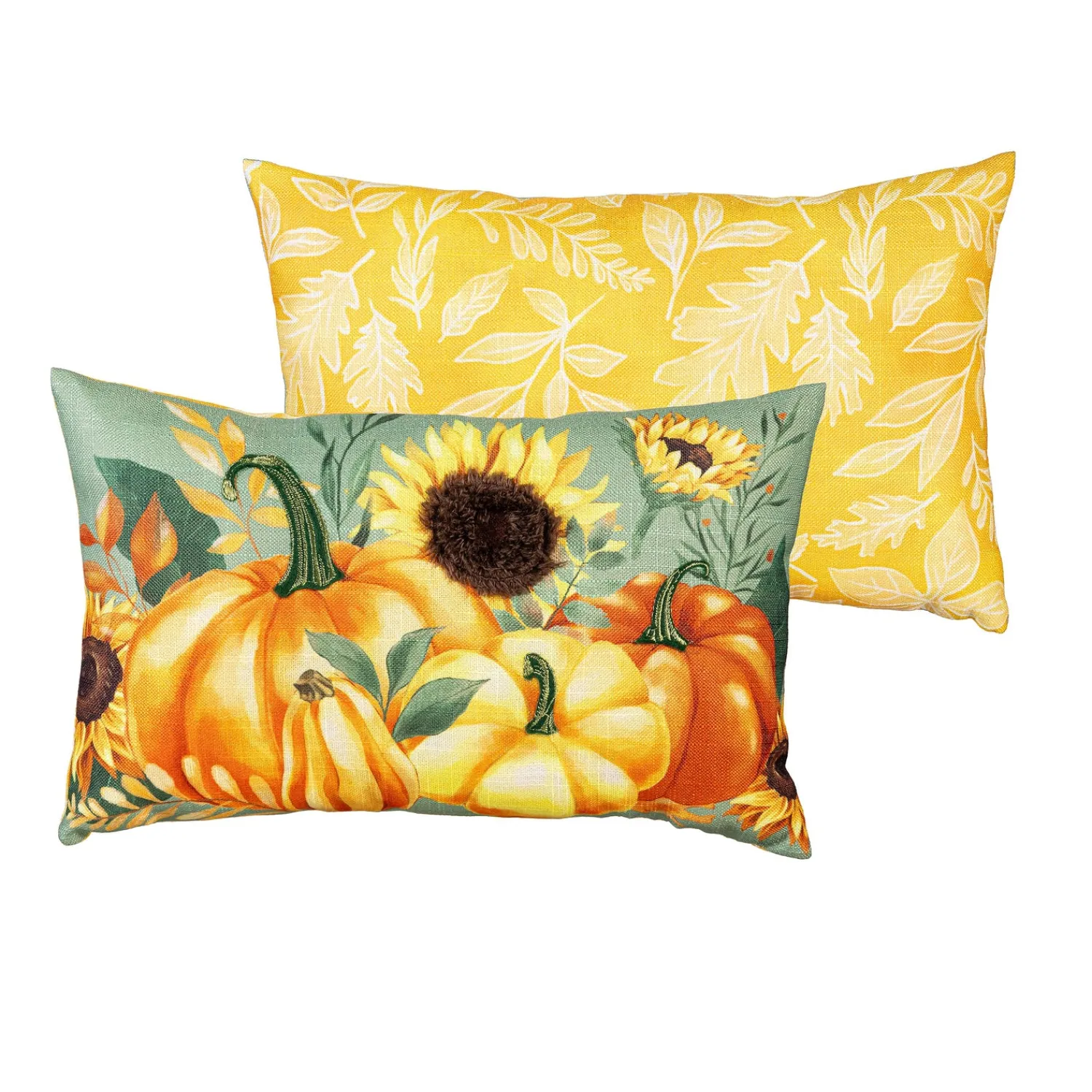Plow & Hearth Decorative Pillows>Grateful Gatherings Lumbar Pillow, 16" x 10"