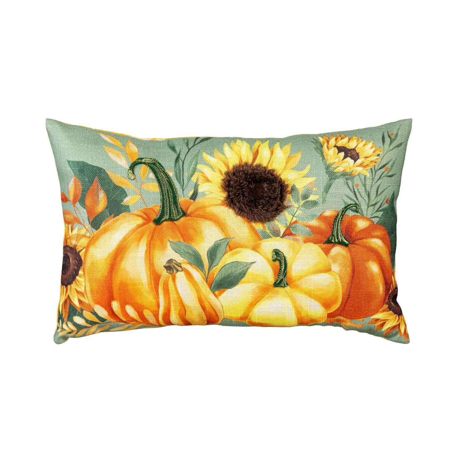Plow & Hearth Decorative Pillows>Grateful Gatherings Lumbar Pillow, 16" x 10"