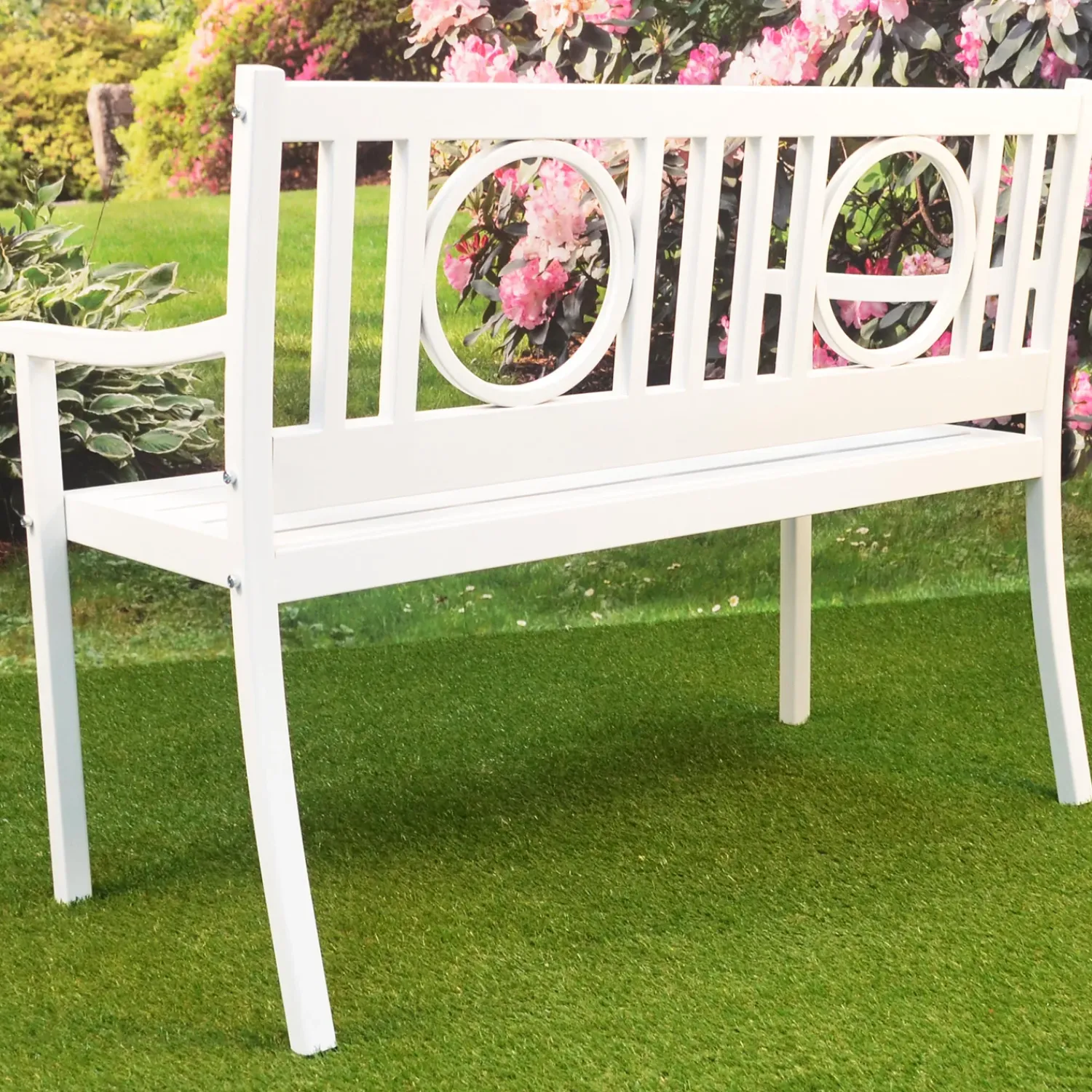 Plow & Hearth Outdoor Benches>Grayson Steel Garden Bench