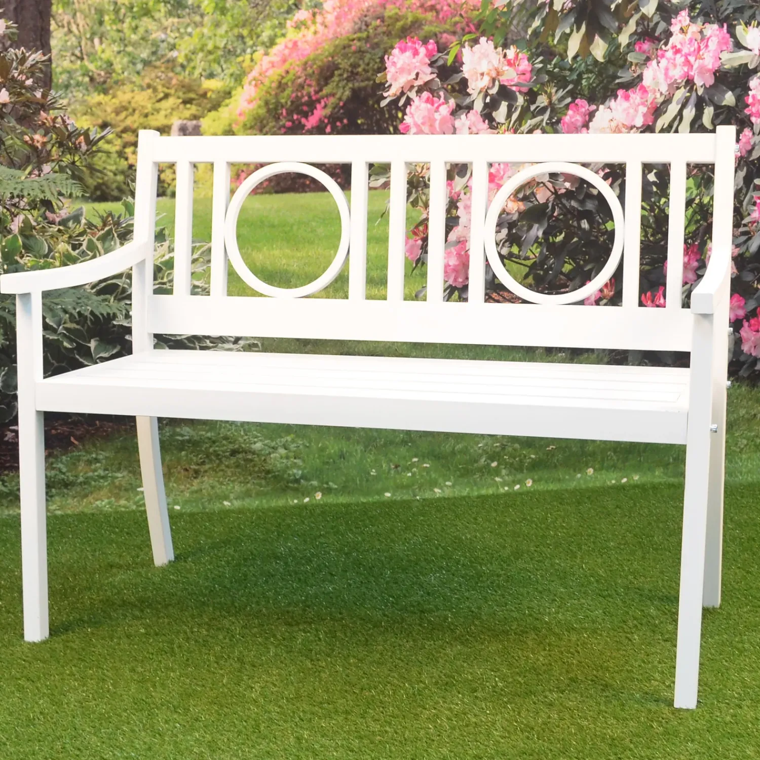 Plow & Hearth Outdoor Benches>Grayson Steel Garden Bench