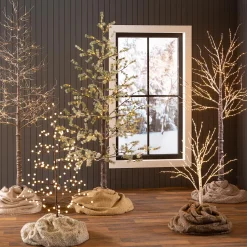 Plow & Hearth Lighted Trees & Garlands><noscript><img width=