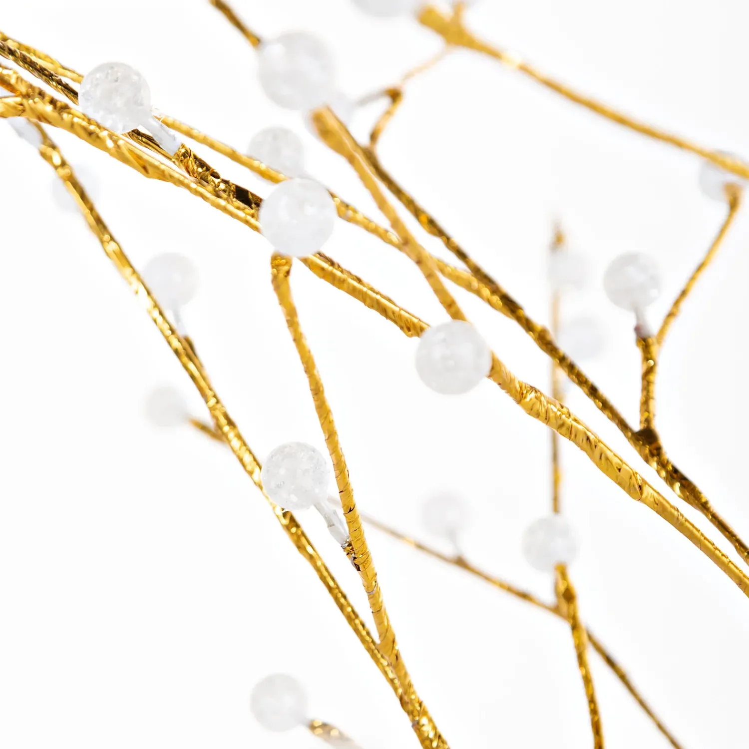 Plow & Hearth Lighted Trees & Garlands>6'H Indoor/Outdoor Gold Metallic Tree with 240 Warm White Lights