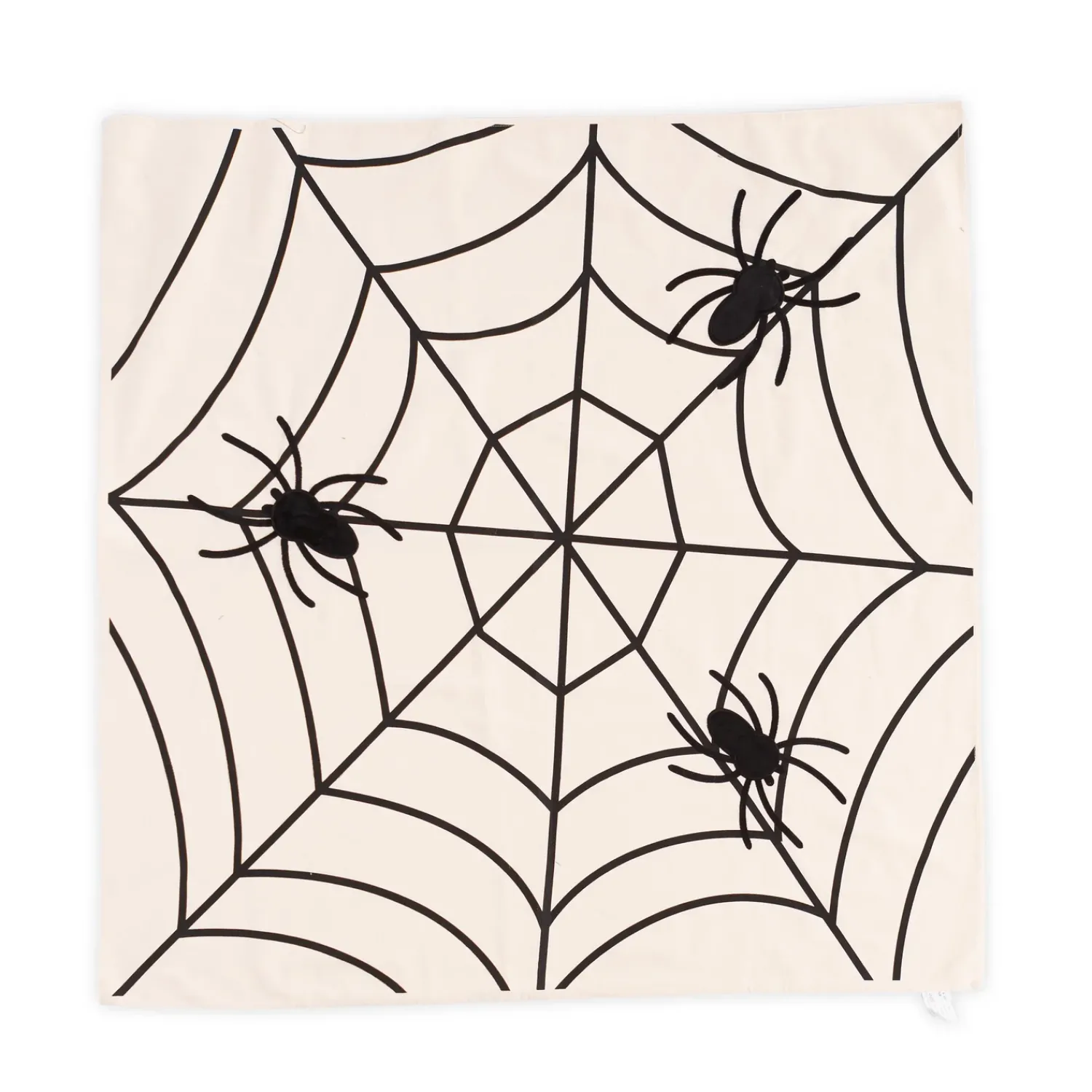 Plow & Hearth Kitchen Linens>Halloween Spooky Spiderweb Table Throw