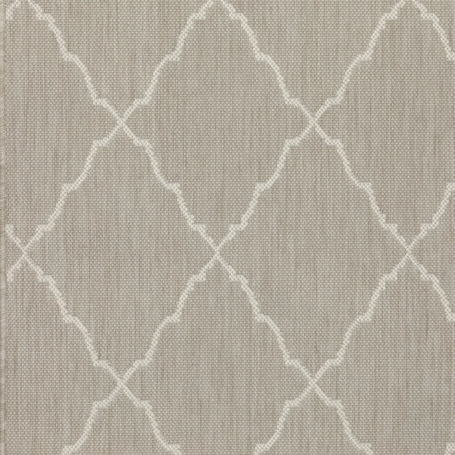 Plow & Hearth Area Rugs>Hamilton Latticework Rug, 1'10" x 7'3" Runner Gray