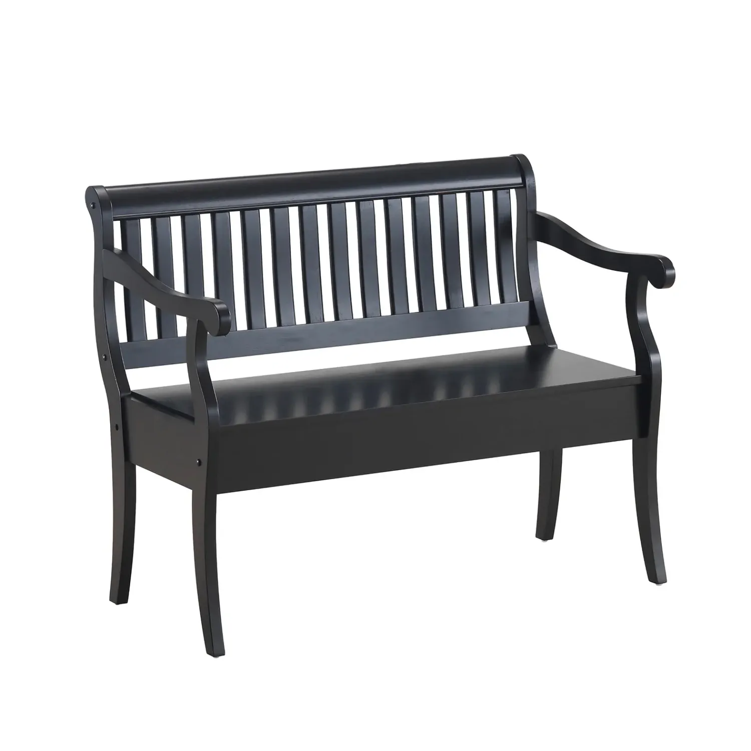 Plow & Hearth Indoor Benches|Chests & Storage Cabinets>Handcrafted Slat-Back Storage Bench