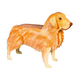 Plow & Hearth Accent Tables|Outdoor Side Tables>Handmade Metal Golden Retriever Table