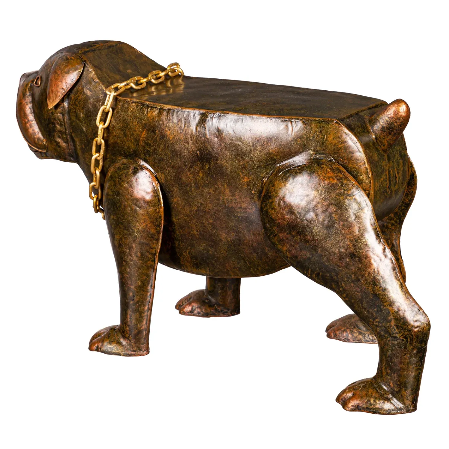 Plow & Hearth Accent Tables|Outdoor Side Tables>Handmade Metal Pit Bull Table