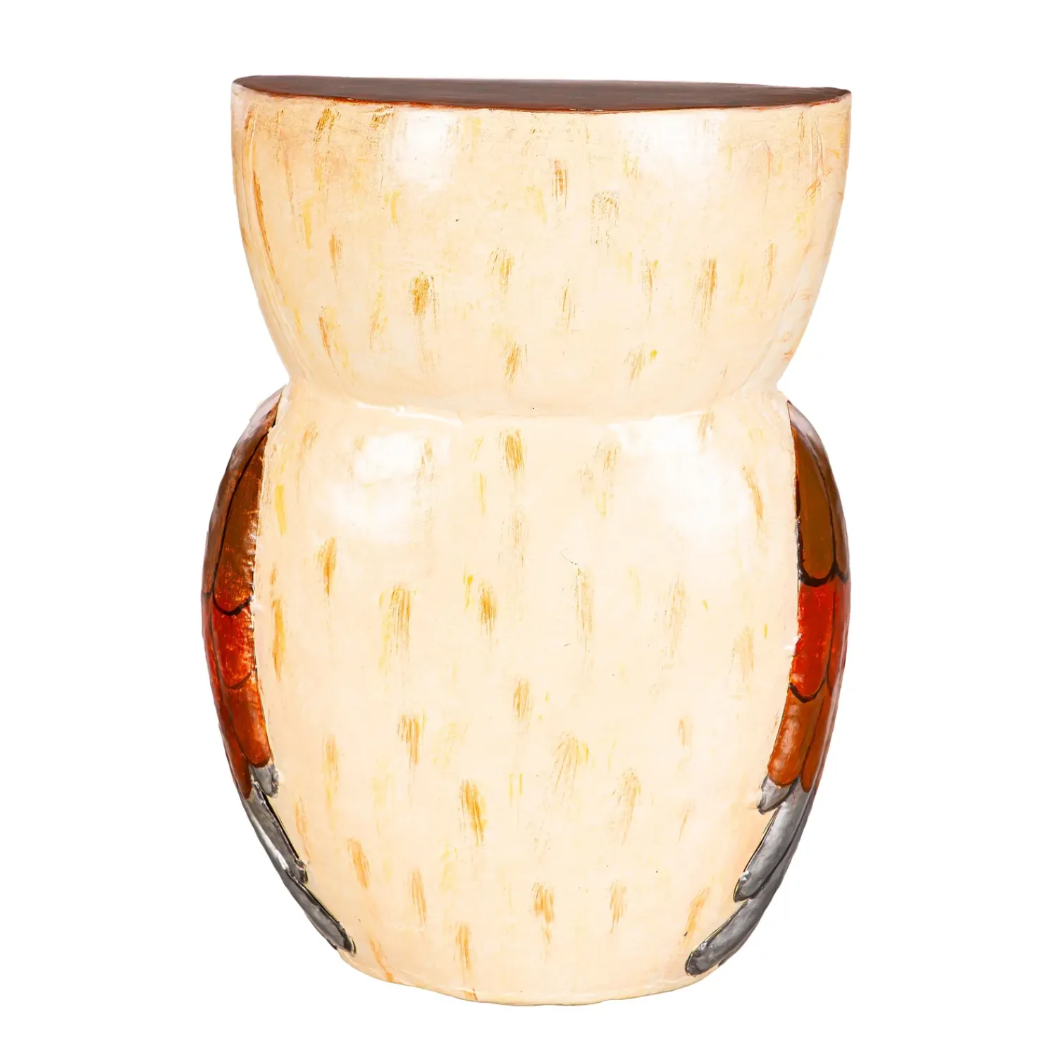 Plow & Hearth Accent Tables|Outdoor Side Tables>Handmade Owl Metal Side Table