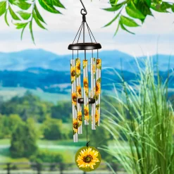 Plow & Hearth Wind Chimes & Mobiles>Hand-Tuned Sunflower Wind Chime
