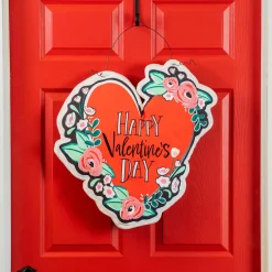 Plow & Hearth Fabric Door Hangers>Happy Valentine's Day Estate Door Décor